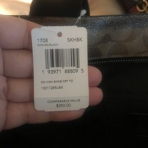 New with tags coach tote bag, never used